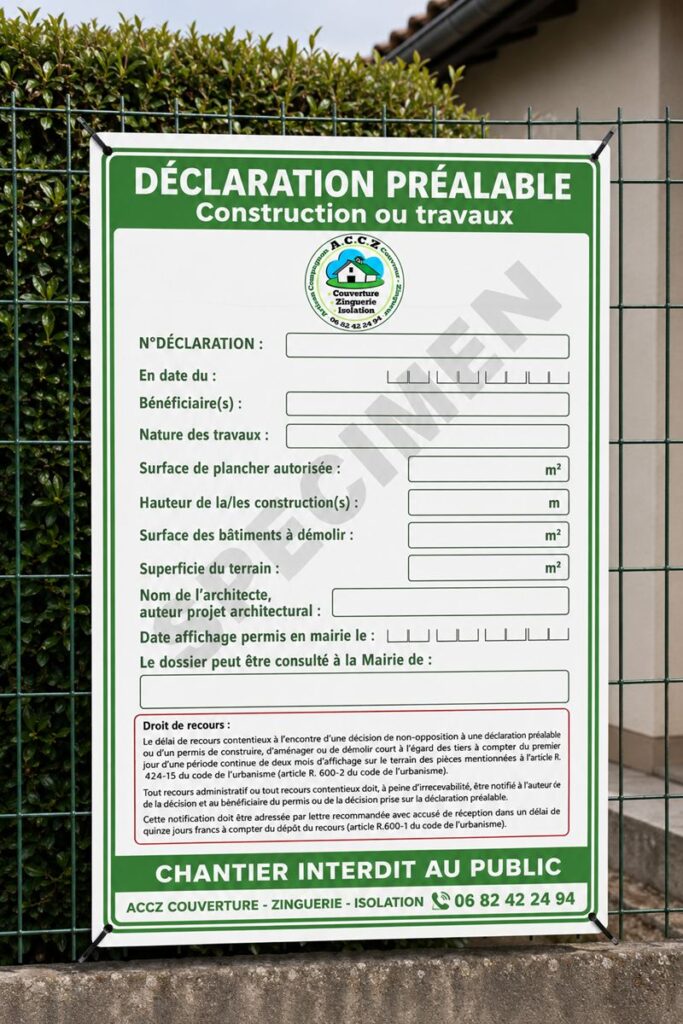 affichage ACCZ TOITURE